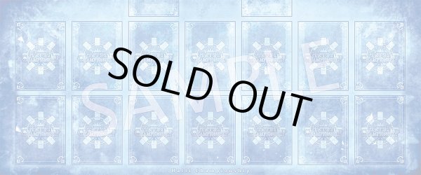 画像1: はっちcsオリジナルプレイマット【青】グラデ (1)