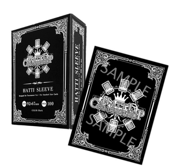 画像1: 【100枚入り】はっちcsオリジナルスリーブ【黒】マット素材 箱入り (1)