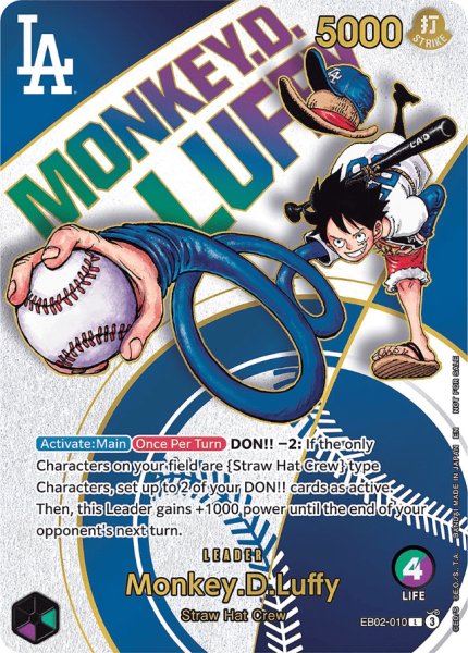 画像1: 《モンキー・D・ルフィ》ドジャース未開封 (1)