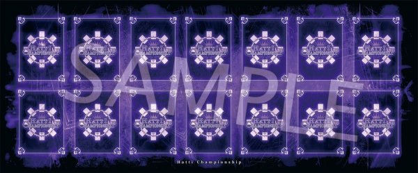 画像1: はっちcsネオンカラーハーフプレイマット【紫】 (1)