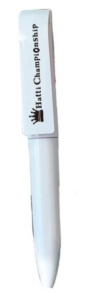 画像1: はっちcsミニボールペン【白】 (1)