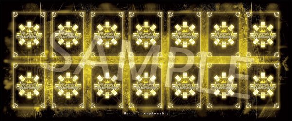 画像1: はっちcsネオンカラーハーフプレイマット【黄】 (1)